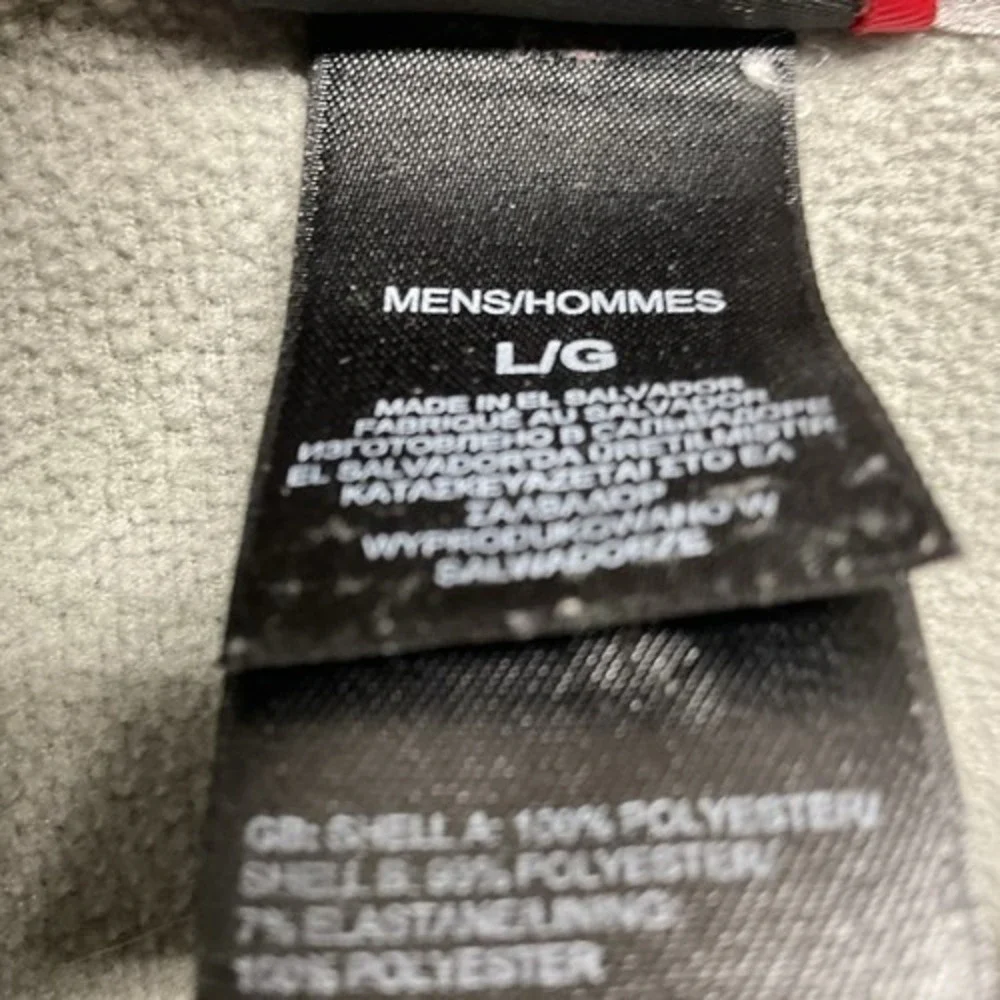 The North Face Gray Canyonlands 1/2ZIP Hardface Fleece Sweater Men L El Salvador